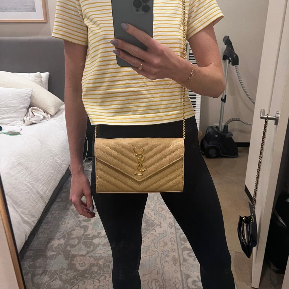 YSL Style quilted-leather shoulder bag - Picture 7 of 8